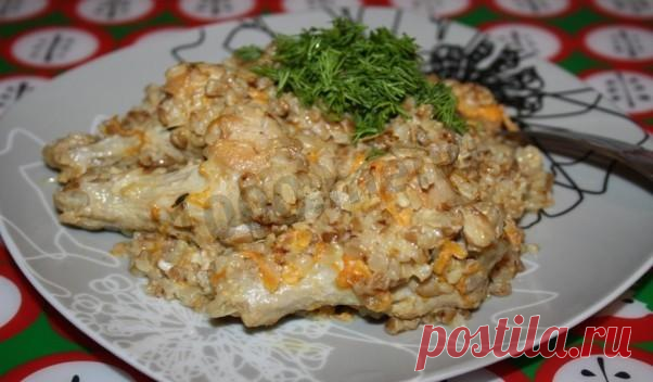 Гречневая каша с курицей в мультиварке