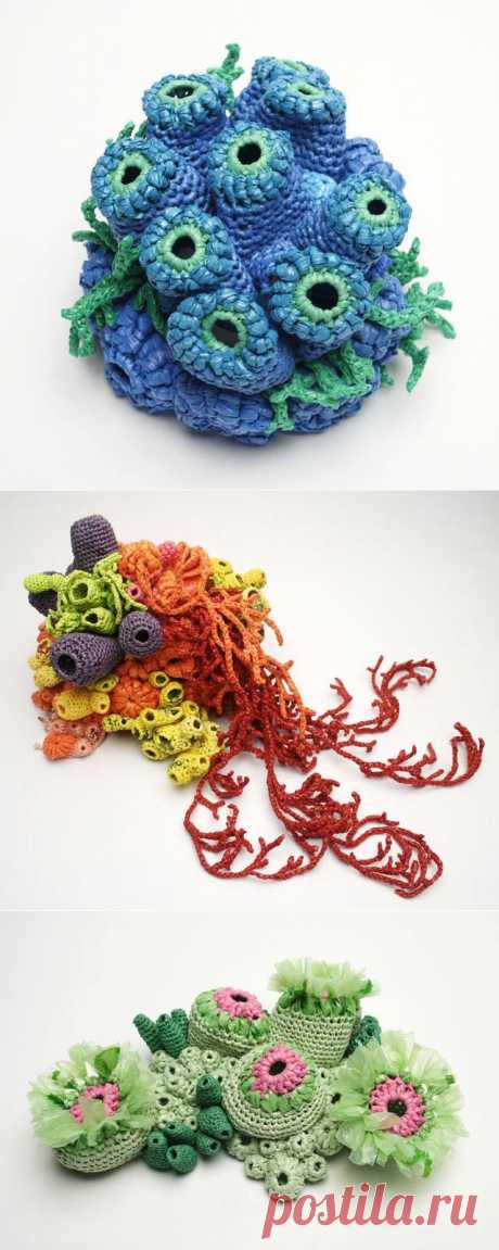 Вяжем из полиэтиленовых пакетов.