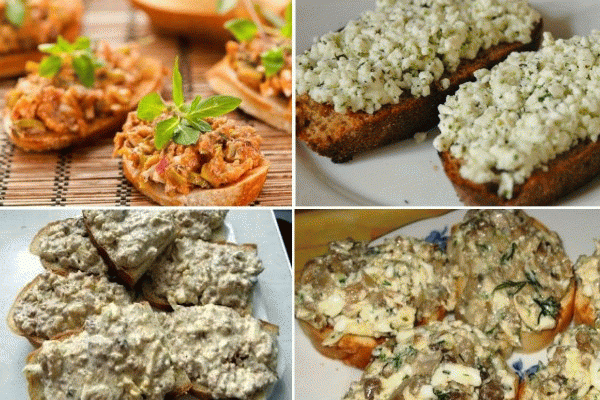 12 ВКУСНЕЙШИХ НАМАЗОК НА ХЛЕБ, КОТОРЫЕ УТОЛЯТ ГОЛОД В ДВА СЧЁТА!
Эти аппетитнейшие бутерброды порадуют вас своим вкусом и утолят чувство голода. Идеи можно использовать как для пикника, так и для завтрака!
Яично-луковая
Сварите яйца вкрутую и натрите их на крупной терке. Мелко нарежьте лук. Разотрите размягченное масло, смешайте его со сметаной, солью и перцем. Добавьте мелко нарезанную зелень.
2. Грибная
Поджарьте на подсолнечном масле 4 ст. л. мелко нарезанных грибов, посолите, поперчите. Выло