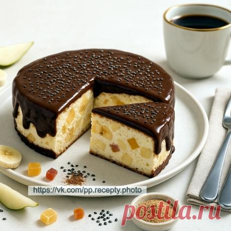 Пост на стене ПП десерт — 🍫 Творожно-фруктовая запеканка «Сырок в шоколаде»Нежный сырок в шоколаде, но в формате большой ПП-запеканки: минимум жира, много белка и клетчатки.Ингредиенты (основа):🥄 Творог обезжиренный (0–1,8 %) — 400 г🥄 Йогурт 2,5 % — 200 г🥄 Белок куриный — 70 г (из 2 яиц)🥄 Мука (рисовая/кукурузная/пшеничная цельнозерновая) — 60 г🥄 Банан — 250 г🥄 Груша — 200 г🥄 Сухофрукты (цукаты ананаса или др.) — 50 г...