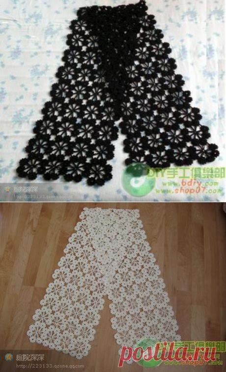 Шарф-палантин ,топ.безотРЫВНОЕ