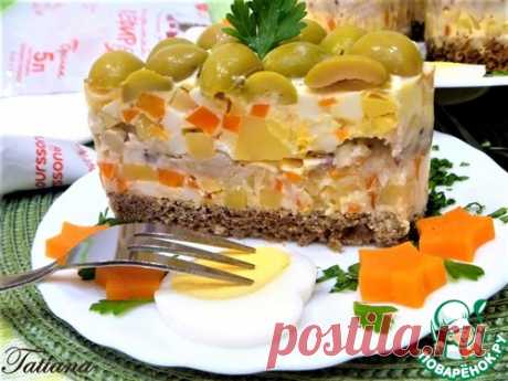 Салат с сельдью в кефирном желе – кулинарный рецепт