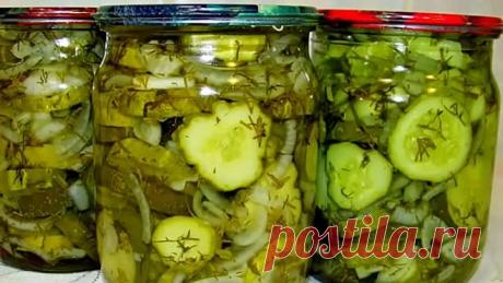 САЛАТ из огурцов на зиму, ПО ОСОБЕННОМУ! САМЫЙ ВКУСНЫЙ! Он у вас закончится перв
