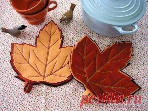 Прихватки-листики / Удивительная еда!