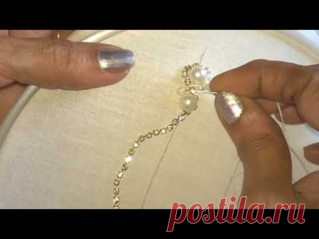 Hand embroidery designs. Beads work.