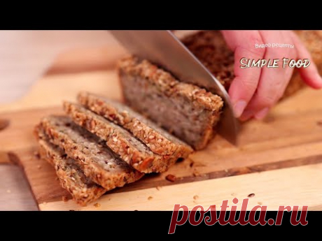 Самый вкусный ХЛЕБ за 10 минут! Смешайте семена и овсянку! Готовлю каждый день! Ни муки ни масла