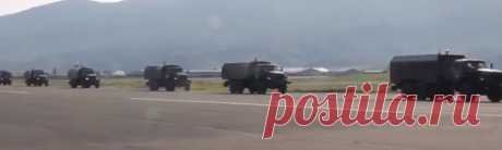 Кадры вывода российских миротворцев и техники из Карабаха