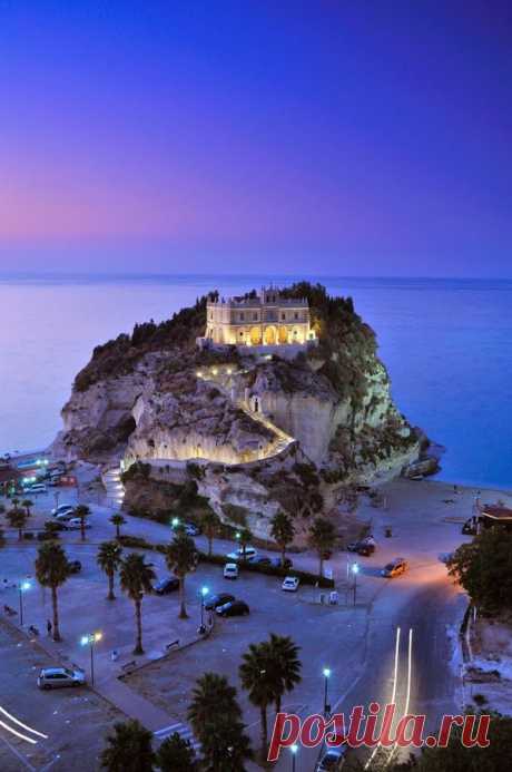 Santa Maria Church on Isola Bella, Calabria Italy