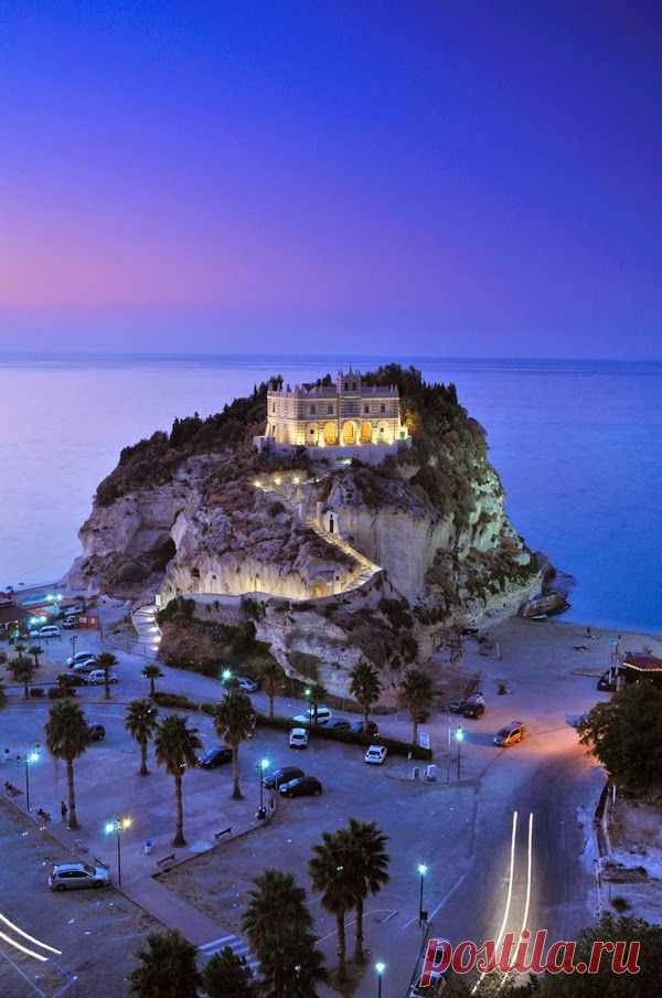 Santa Maria Church on Isola Bella, Calabria Italy