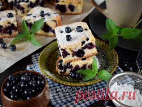 Финский пирог с черникой