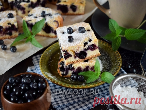 Финский пирог с черникой
