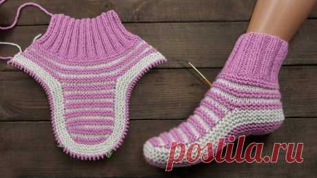 Следки – полоски спицами из остатков пряжи Slippers from leftover yarn

#следки_спицами@mirpetel, #тапочки_спицами@mirpetel

Следки связаны спицами из остатков пряжи 
Показать ещё