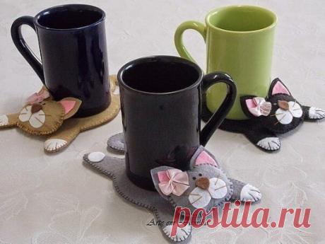 ​Очаровательные подставки под горячее в виде разных животных Очаровательные подставки под горячее в виде разных животныхОчаровательные подставки под горячее в виде разных животных легко создаются из фетра.Поднимайте настроение себе и близким такими предметами интерьера.