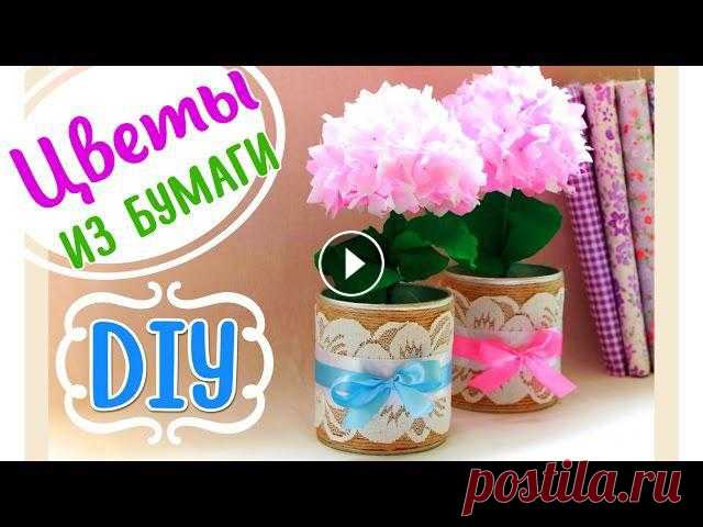 Всем привет! Меня зовут Наталья, в этом видео я показываю, как своими руками сделать очаровательные цветы из бумаги, а так же как сделать горшок, в ко...