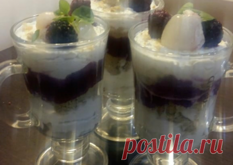 Творожный со смородиной