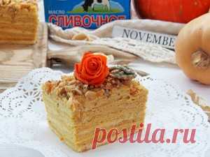 Тыквенный медовик пошаговый рецепт с фотографиями