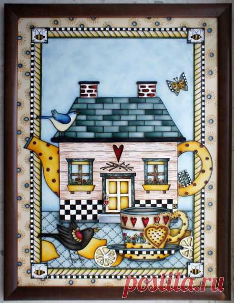 Gallery.ru / Панно &quot;Espresso&quot; 32*32 см. - Картины - enehi