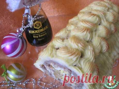 Рулет мясной в картофельной шубе Кулинарный рецепт