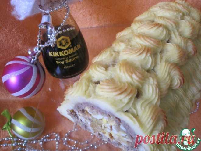 Рулет мясной в картофельной шубе Кулинарный рецепт