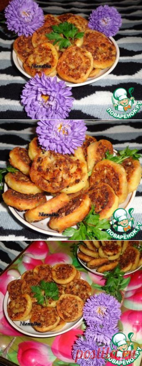 Мясные шанежки с овсяными отрубями - кулинарный рецепт