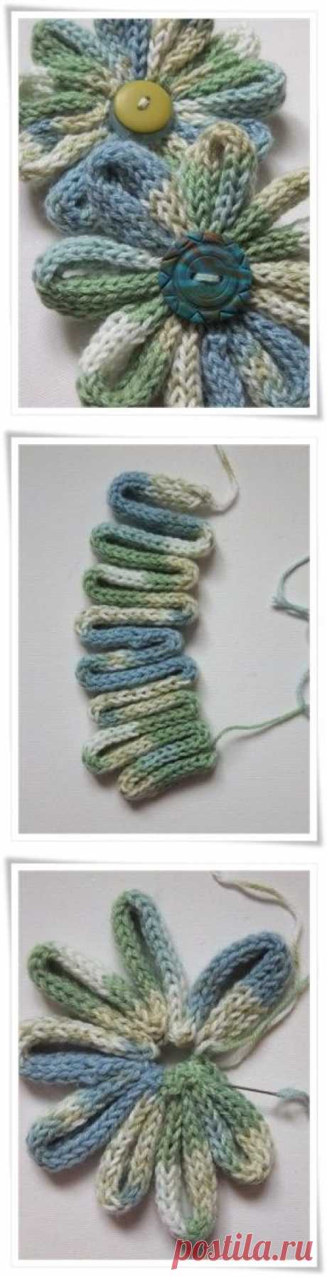 How to make an i-cord flower - Paper &amp; needle crafts among other handmade things