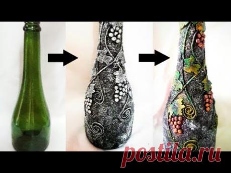 Bottle decorating ideas DIY | Bottle craft | Bottle decoration | bottle art | bottle design