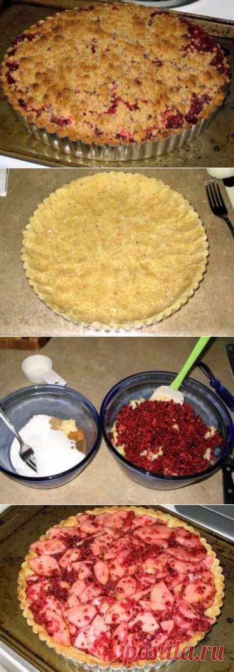 Клюквенный пирог к чаю.