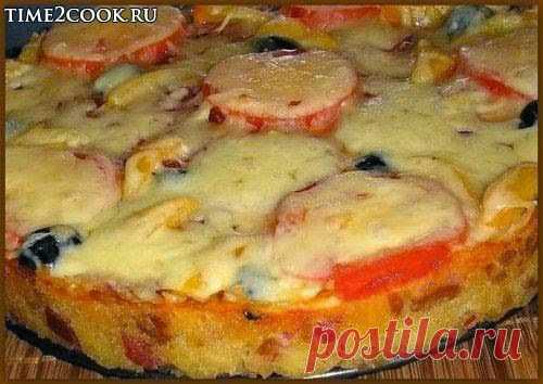 Русская пицца-бутерброд