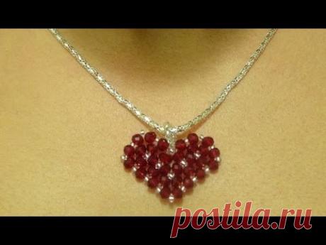 How to make a small heart pendant  / DIY Valentine's day project