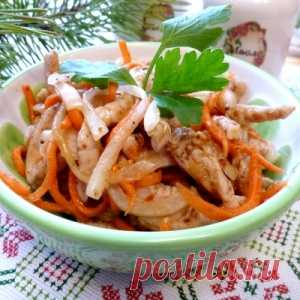 Хе из куриной грудки - острая и сытная закуска - МирТесен