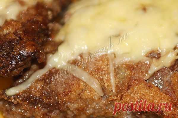 Ромштекс из говядины с сыром, пошаговый рецепт с фото.