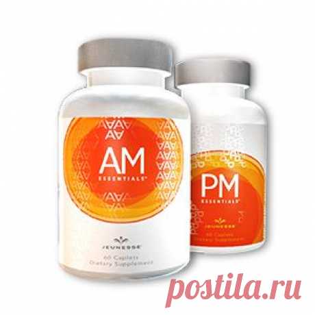 AM Essentials™ - это мощные пищевые добавки, которые эффективно задерживают симптомы преждевременного старения. Содержат комплекс энергетически активных питательных веществ, позволяющих сохранять острый ум и прекрасное самочувствие. Формула PM Essentials™ в свою очередь, расслабляет ваше тело перед сном и позволяет отлично отдохнуть, навсегда избавиться от синдрома хронической усталости. Принимать 2 капсулы утром и 2 вечером. * 60 капсул в упаковке