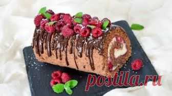 Шоколадно-кокосовый РУЛЕТ