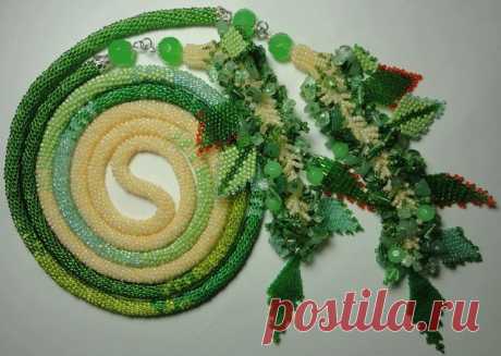 Вариант изготовления кистей для лариата (МК моей ученицы Вовченко Наташи) | biser.info - всё о бисере и бисерном творчестве