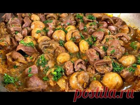 Мягкие куриные сердечки в подливке. Как приготовить куриные сердечки. Куриные сердечки на сковороде.