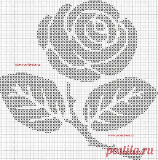 Схемы красивых роз в ваши копилочки