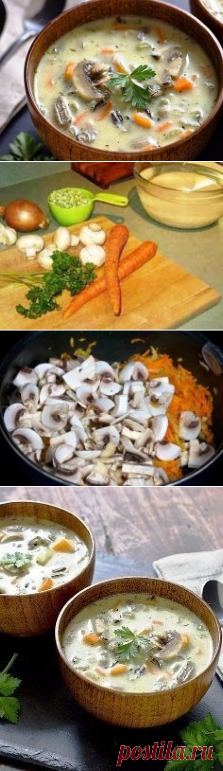 Как приготовить сливочный суп с рисом и грибами - рецепт, ингридиенты и фотографии