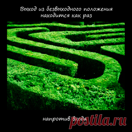 лабиринт  безвыходных положений