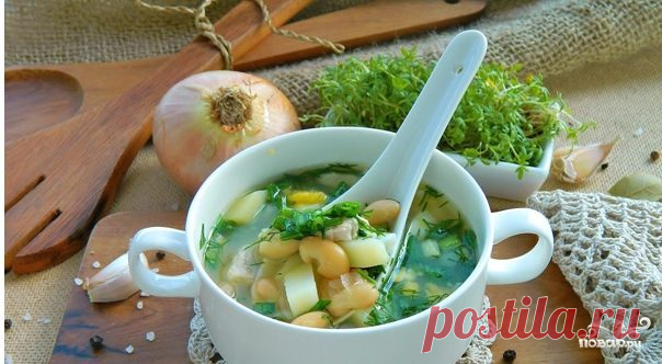 Куриный суп с фасолью консервированной - пошаговый рецепт с фото на Повар.ру