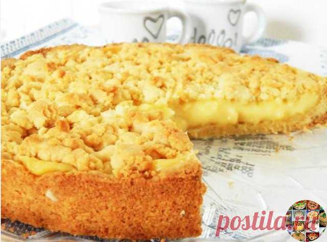 ПЕСОЧНЫЙ ПИРОГ С КРЕМОМ

Простая,ароматная и очень вкусная выпечка к семейным чаепитиям! 

Ингредиенты:
Мука — 300 г
Масло сливочное — 150 г
Сахар — 90 г
Желток — 1 шт.
Разрыхлитель — 1 ч. л.

Крем:
Мука — 40 г
Сахар — 140 г
Желтки — 3 шт.
Молоко — 300 мл
Сливки — 200 мл

Приготовление:
1.Для крема желтки, сахар и муку хорошо взбить. В сотейнике подогреть молоко и сливки и добавить яичную массу. 2.Хорошо размешать венчиком. Варить 5-7 минут на медленном огне. Сотейник с го...