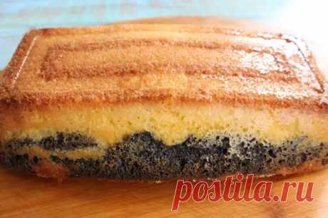 Нежный кекс на сливочном масле с маком