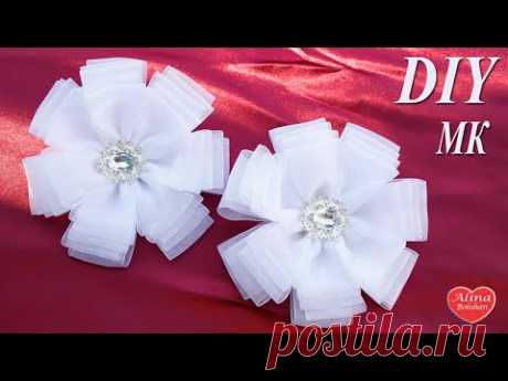 Воздушный Бант из Органзы в Школу. Мастер класс / Organza Bows