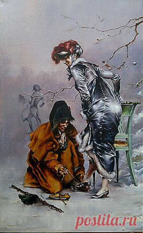 Нарисуй мне любовь, художник.
Напиши бирюзовым  нежность, 
Ревность - красным, но осторожно,
Ослепительно белым - верность,
Ярко-жёлтым - штрих понимания,
Свежей зеленью станет ласка.
Но не смей писать расставание. 
И не пачкай мне серым сказку 

  Маркиза Ангелов