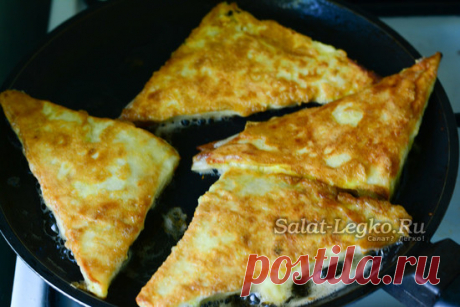 Лаваш с сыром и яйцом на сковороде: рецепт с фото пошагово