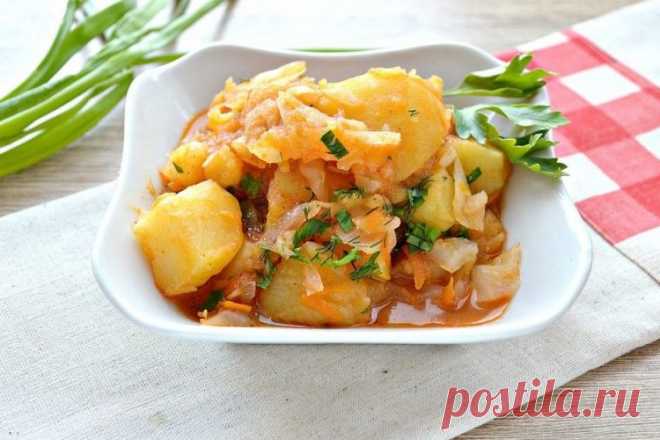 20 простых рецептов тушеной картошки с курицей