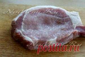 Жареная свинина с грибами и сыром