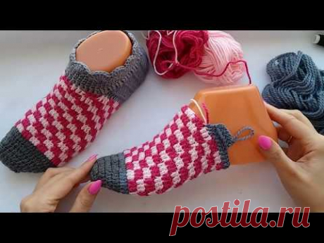 Очень красивые следочки крючком от Оксаны. Видео Мастер классы