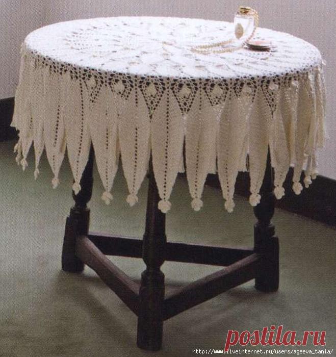 Скатерть крючком