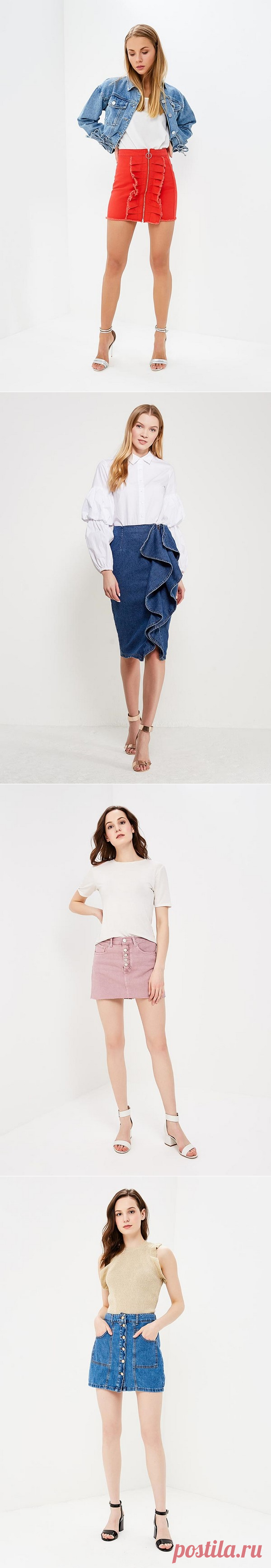 Модные джинсовые юбки 2018-2019 - тенденции, стильные образы и модели джинсовых юбок  | Beautylooks