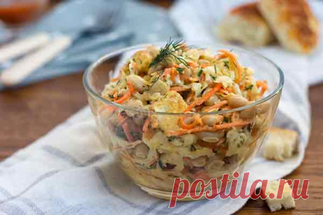 Салат из курицы и корейской моркови - на vse-o-ede-online.ru Салат из курицы и корейской моркови. Если Вы любите салаты, этот салат точно Вам понравится. Он несложный и готовится достаточно просто.